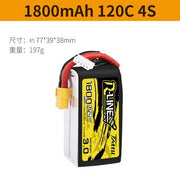 1800mAh 120C 4S